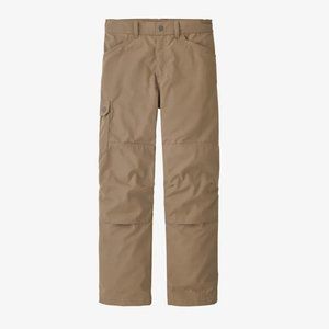 NWT PATAGONIA Boys Durable Hike Pants Hiking Roll Up Tabs MOJAVE KHAKI